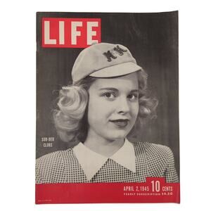 LIFE Magazine April 2, 1945 Sub-Deb Clubs WWII Era Coca-Cola Ad Time Inc.